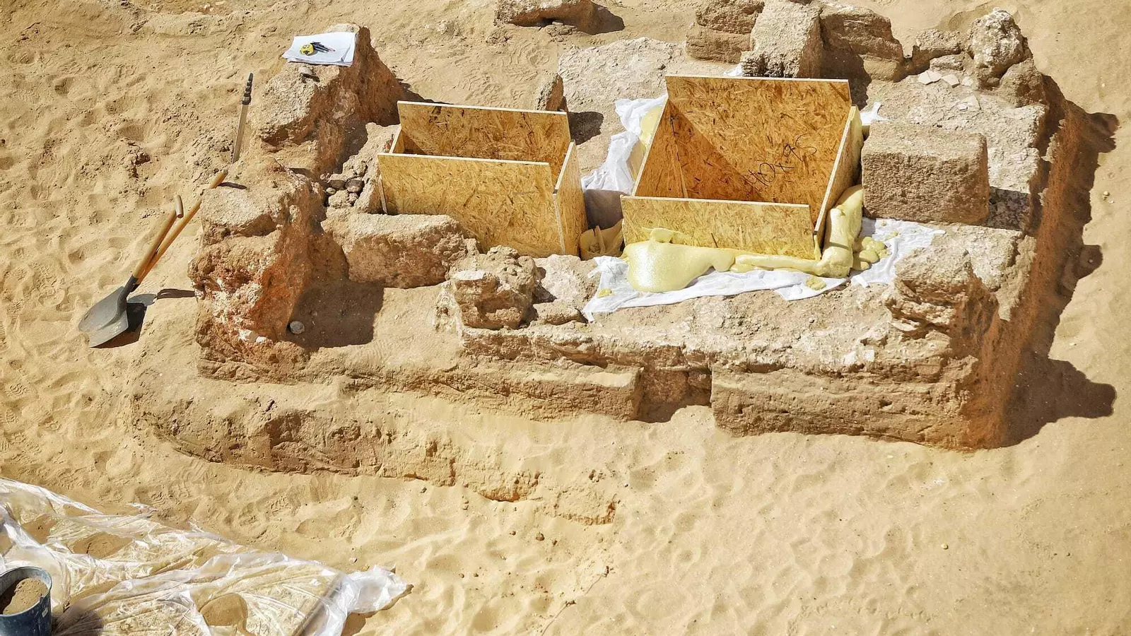 El columbario romano del chalé de la Porteña lucirá en el parque de Kotinoussa